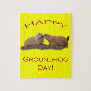 Groundhog Day Kiss Jigsaw Puzzle