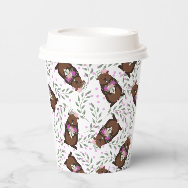 Groundhog Day Paper Cups  (Front)