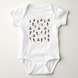 Groundhog Day Pattern Baby Bodysuit