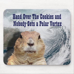 Groundhog Day Polar Vortex Mouse Pad