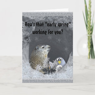 Groundhog Day Prediction - Major Fail! Card