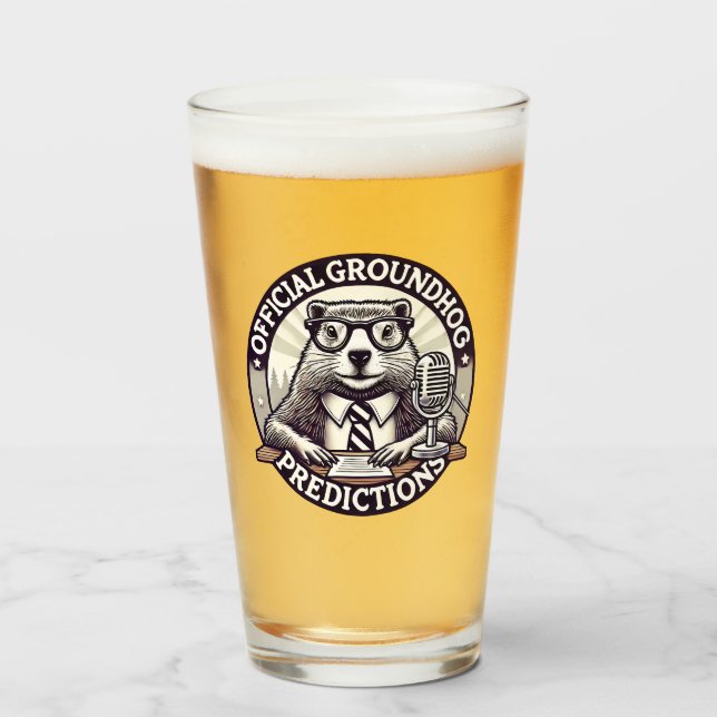 Groundhog Day Predictions - Marmotte Weather Glass (Front Filled)