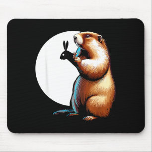 Groundhog Day Shadow Funny Gift Mouse Pad