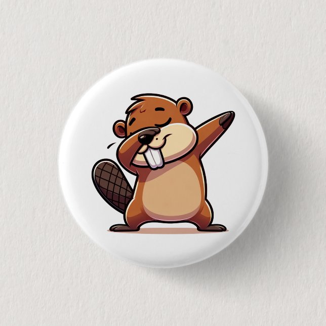 Groundhog day sticker 3 cm round badge (Front)