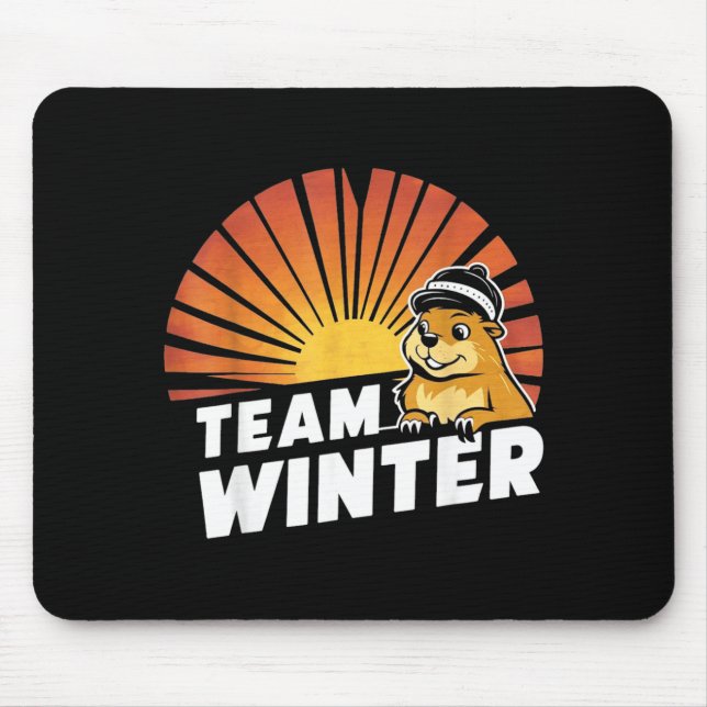 Groundhog Day Team Winter  Mouse Pad (Front)