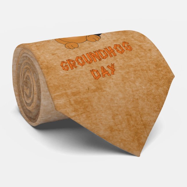 GROUNDHOG DAY TIE (Rolled)