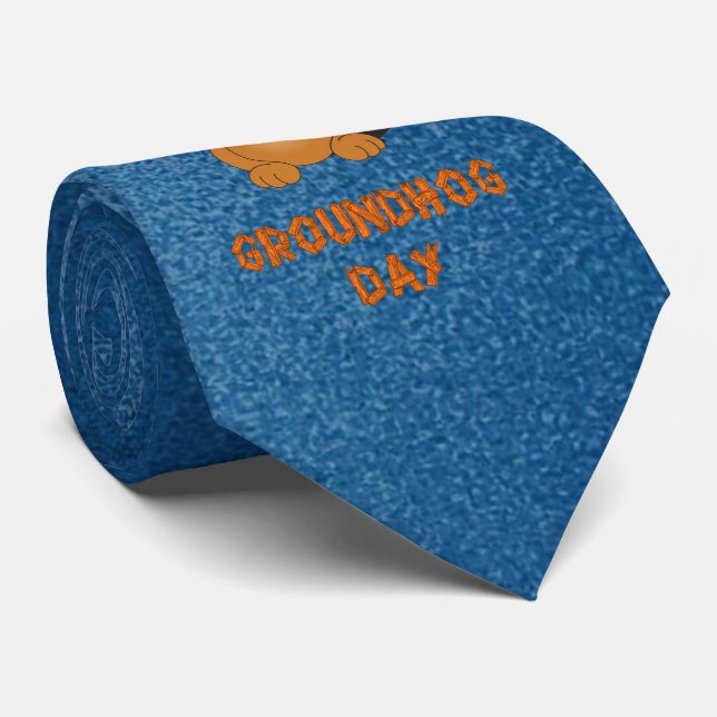 GROUNDHOG DAY TIE (Rolled)