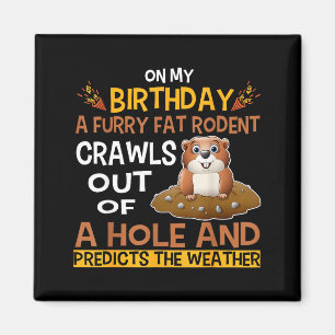 Groundhog Day Woodchuck Gifts Costume For Kids Dec Magnet