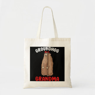 Groundhog Grandma Women Woodchuck Funny Cute Groun Tote Bag