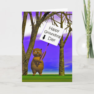 Groundhog Greeting Card