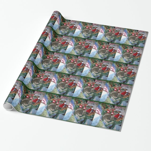 Groundhog Holiday Wrapping Paper (Unrolled)