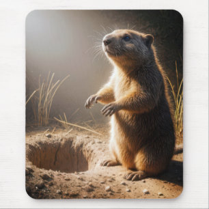 Groundhog In Sunlight Mouse Pad