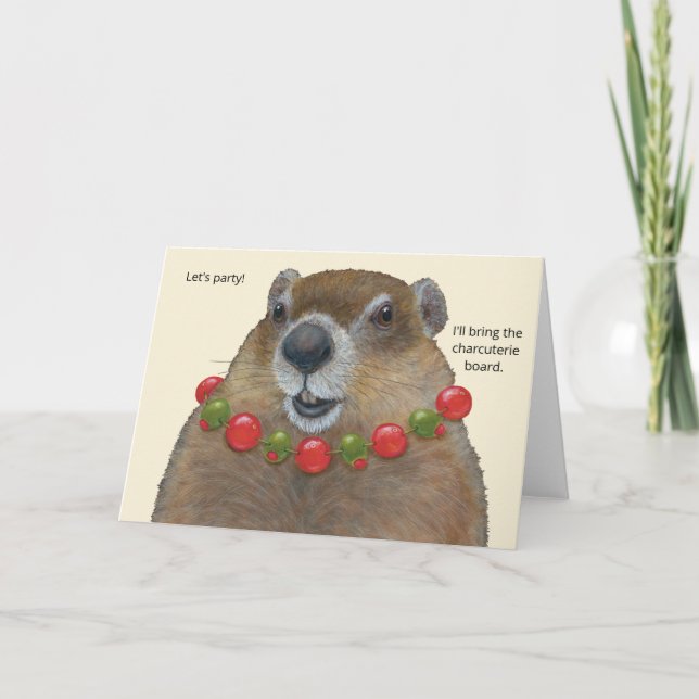 Groundhog/party/charcuterie board card (Front)
