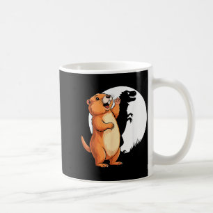 Groundhog Shadow Dinosaur Funny Puppet Happy Groun Coffee Mug