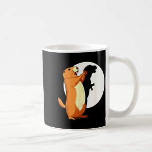 Groundhog Shadow Dinosaur Funny Puppet Happy Groun Coffee Mug