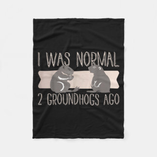 Groundhog Shirt Groundhog Lover Groundhogs _12  Fleece Blanket