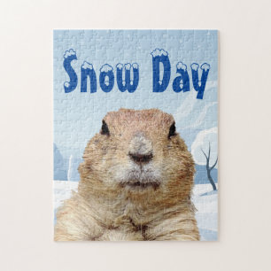 Groundhog Snow Day Jigsaw Puzzle