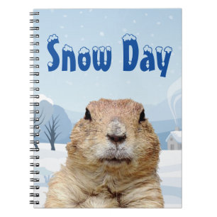 Groundhog Snow Day Notebook