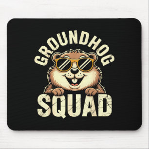 Groundhog Squad 2026 Happy Groundhog Day Sungles  Mouse Pad