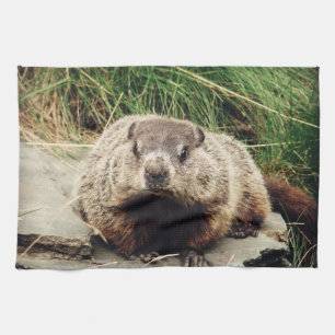 Groundhog Tea Towel