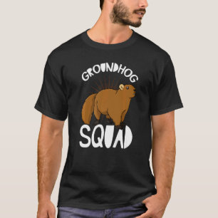 Groundhog Woodchuck Marmot Animal Ground Squirrels T-Shirt