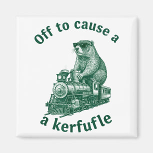 Groundhog Woodchuck Steam Train Off To Cause A Ker Magnet