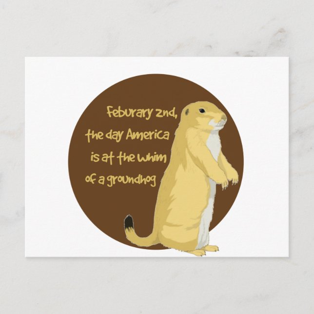 Groundhog's Day Postcard (Front)