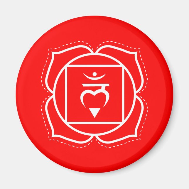 Grounding Energy Red Root Chakra Magnet (Front)