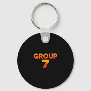 Group 7 teacher proud funny school squad halloween key ring