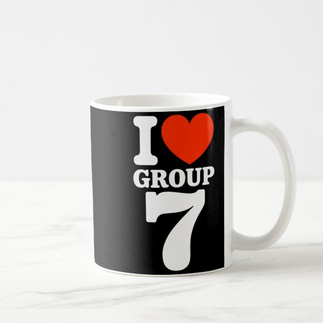 Group 7 Viral Trend I Love Group 7 Sarcastic G7 Me Coffee Mug (Right)