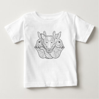 Group Animal Doodle Baby T-Shirt