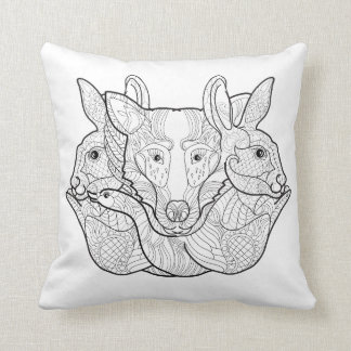 Group Animal Doodle Cushion