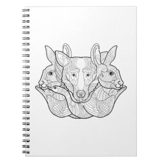 Group Animal Doodle Notebook