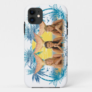Group Blue Palm Tree Graphic iPhone 11 Case