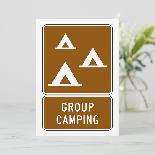Group Camping Sign Invitation (Creator Uploaded)