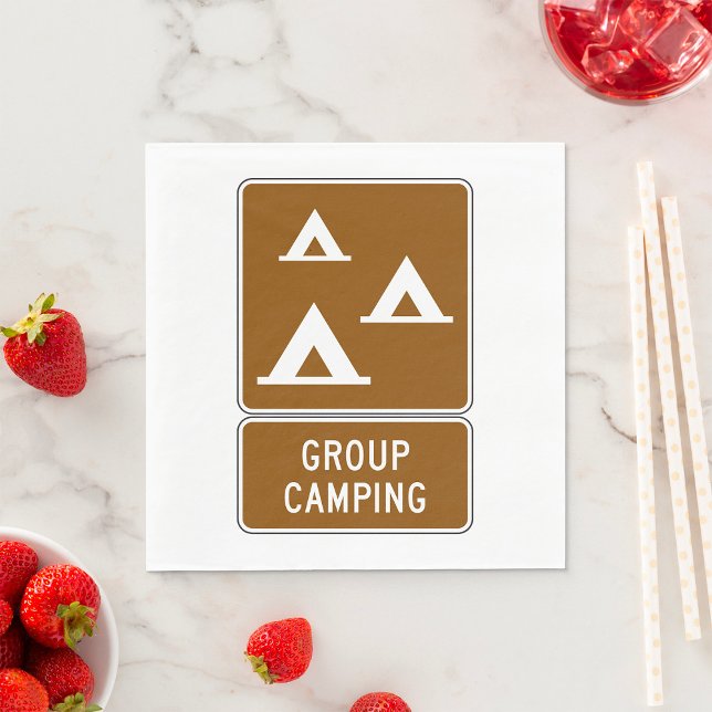 Group Camping Sign Napkin (Creator Uploaded)