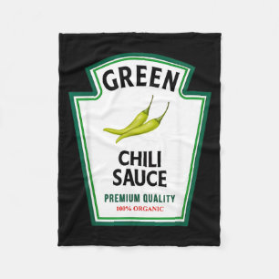 Group Condiments Family Halloween Costume Green Fleece Blanket