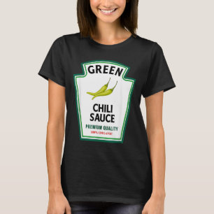 Group Condiments Family Halloween Costume Green T-Shirt