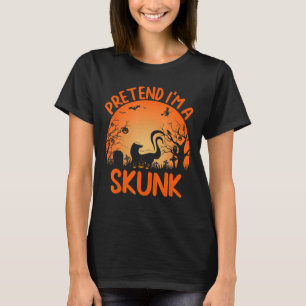 Group Halloween Costumes Pretend I'm A Skunk T-Shirt