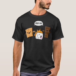 Group Hug Camping Campfire Chocolate Marshmallow S T-Shirt