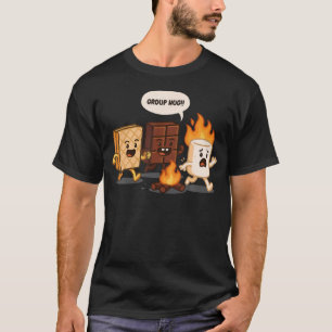 Group Hug Marshmallow Campfire Smores Camper Campi T-Shirt