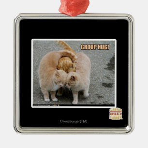 group hug metal tree decoration