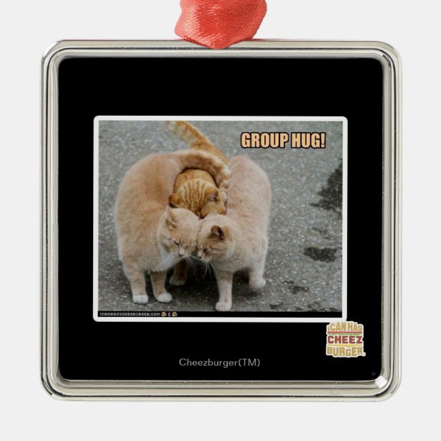 group hug metal tree decoration (Front)