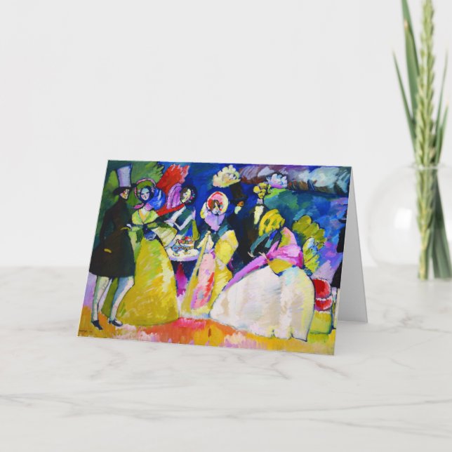 Group in Crinolines by Wassily Kandinsky Card (Front)