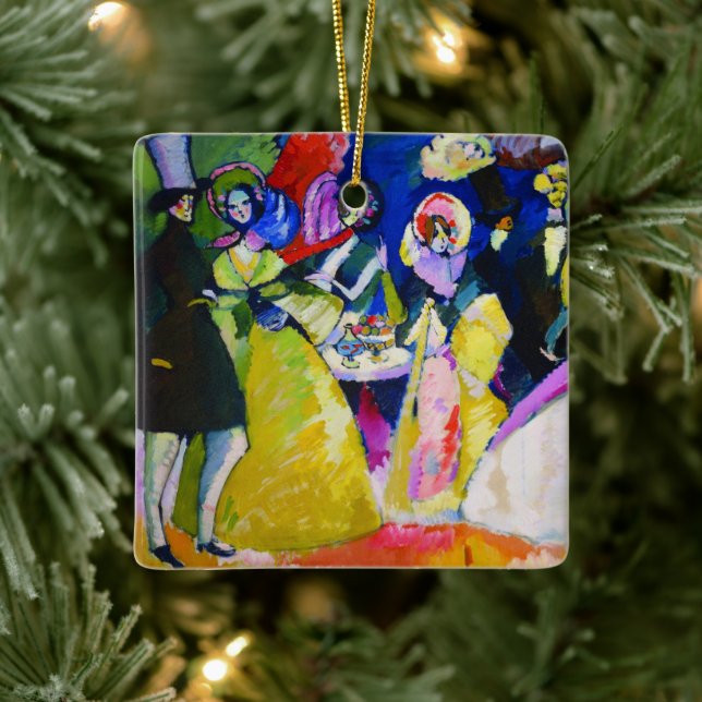 Group in Crinolines by Wassily Kandinsky Ceramic Ornament (Tree)