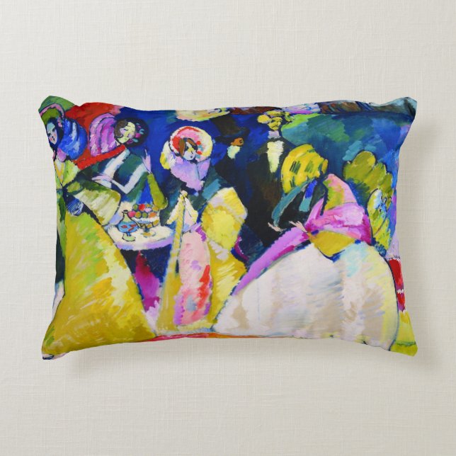 Group in Crinolines by Wassily Kandinsky Decorative Cushion (Front)