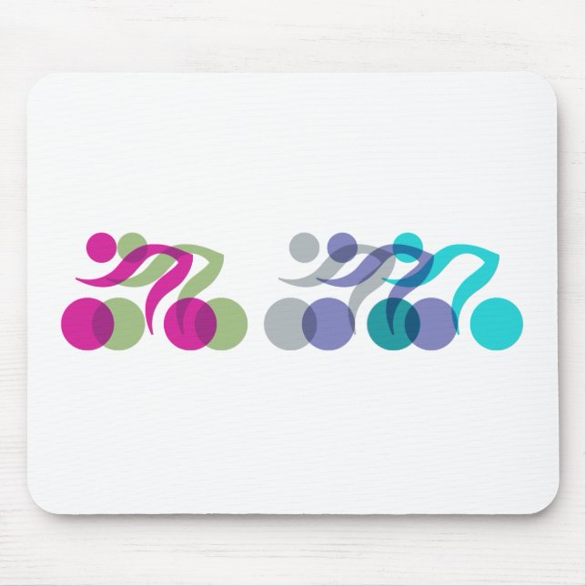 Group of Bikers Mouse Pad (Front)