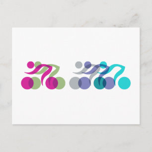 Group of Bikers Postcard