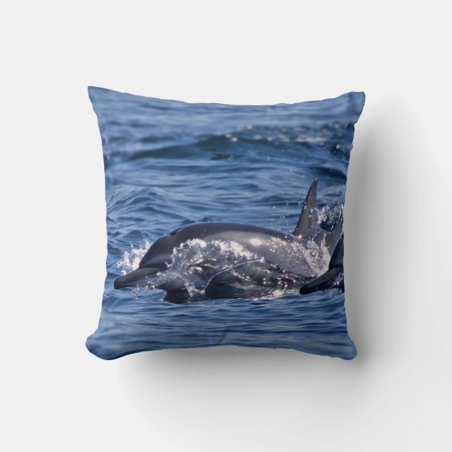 Group of bottlenose dolphins cushion (Front)