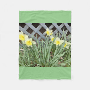 Group of Daffodils Fleece Blanket